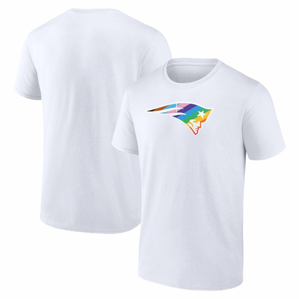 New England Patriots Logo Pride T-Shirt White - NFL