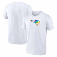New England Patriots Logo Pride T-Shirt White - NFL