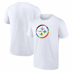 Pittsburgh Steelers Logo Pride T-Shirt White - NFL
