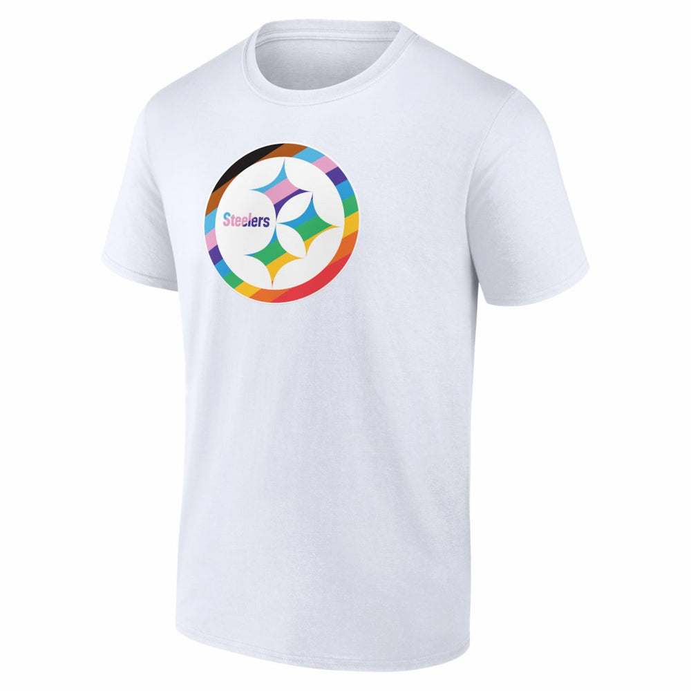 Pittsburgh Steelers Logo Pride T-Shirt White - NFL