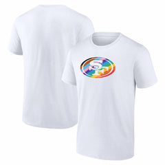 San Francisco 49ers Logo Pride T-Shirt White - NFL