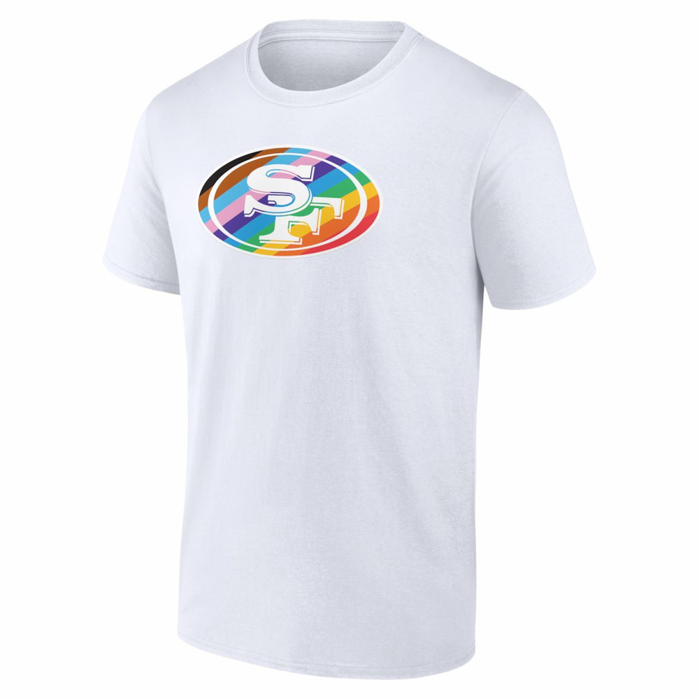 San Francisco 49ers Logo Pride T-Shirt White - NFL