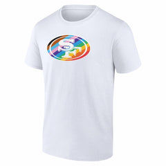 San Francisco 49ers Logo Pride T-Shirt White - NFL