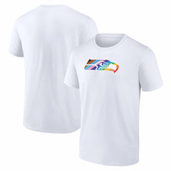 Seattle Seahawks Logo Pride T-Shirt White - NFL