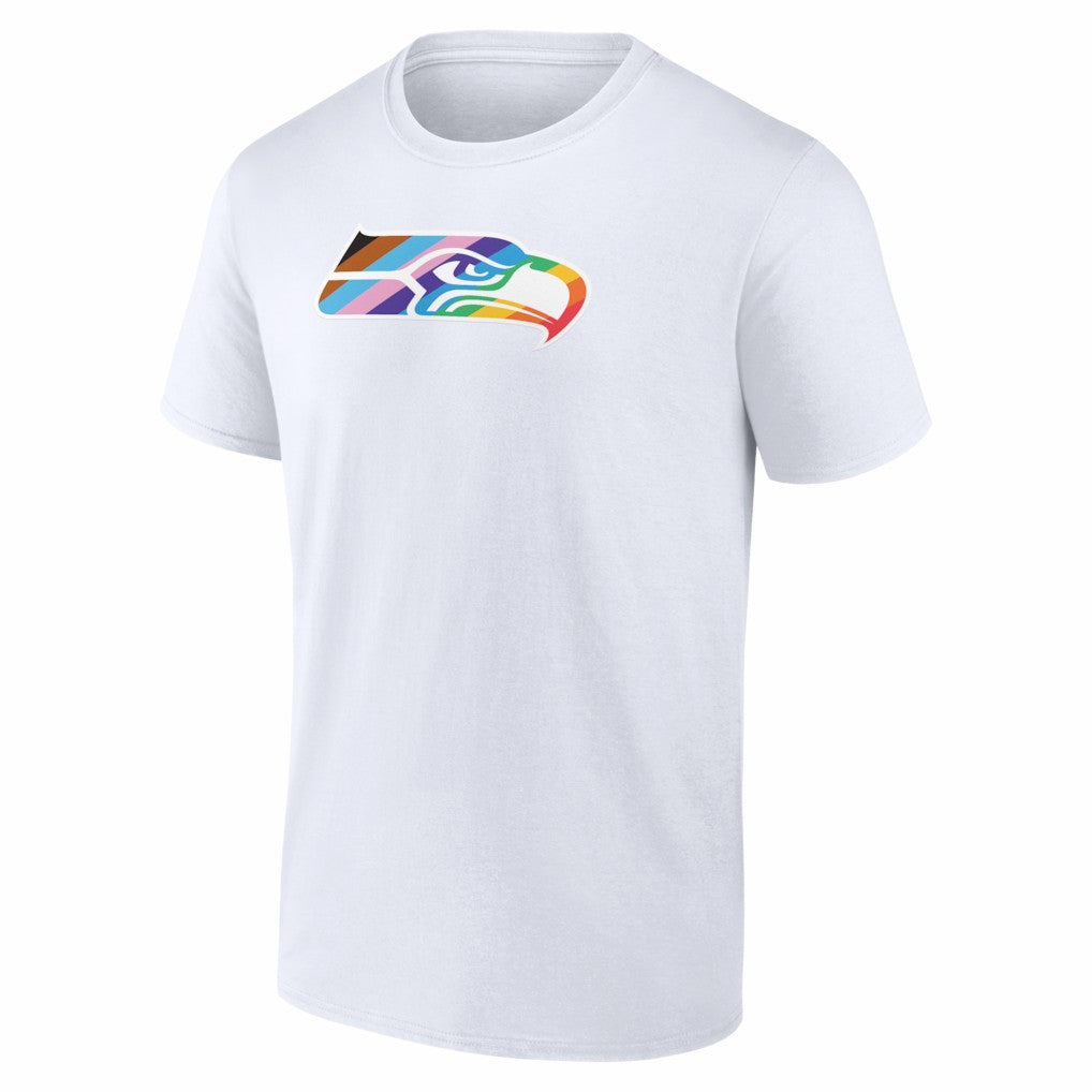 Seattle Seahawks Logo Pride T-Shirt White - NFL