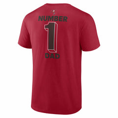 Tampa Bay Buccaneers #1 Dad Jersey T-Shirt Red - NFL
