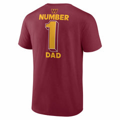 Washington Commanders #1 Dad Jersey T-Shirt Burgundy - NFL