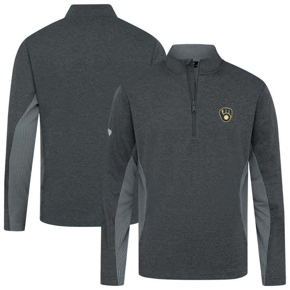 Milwaukee Brewers Levelwear Waffle Insignia 2.0 Quarter-Zip Pullover Lifestyle