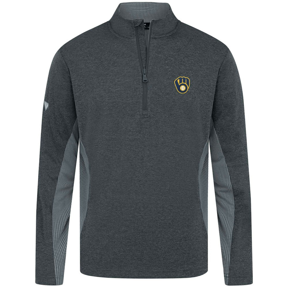 Milwaukee Brewers Levelwear Waffle Insignia 2.0 Quarter-Zip Pullover Lifestyle