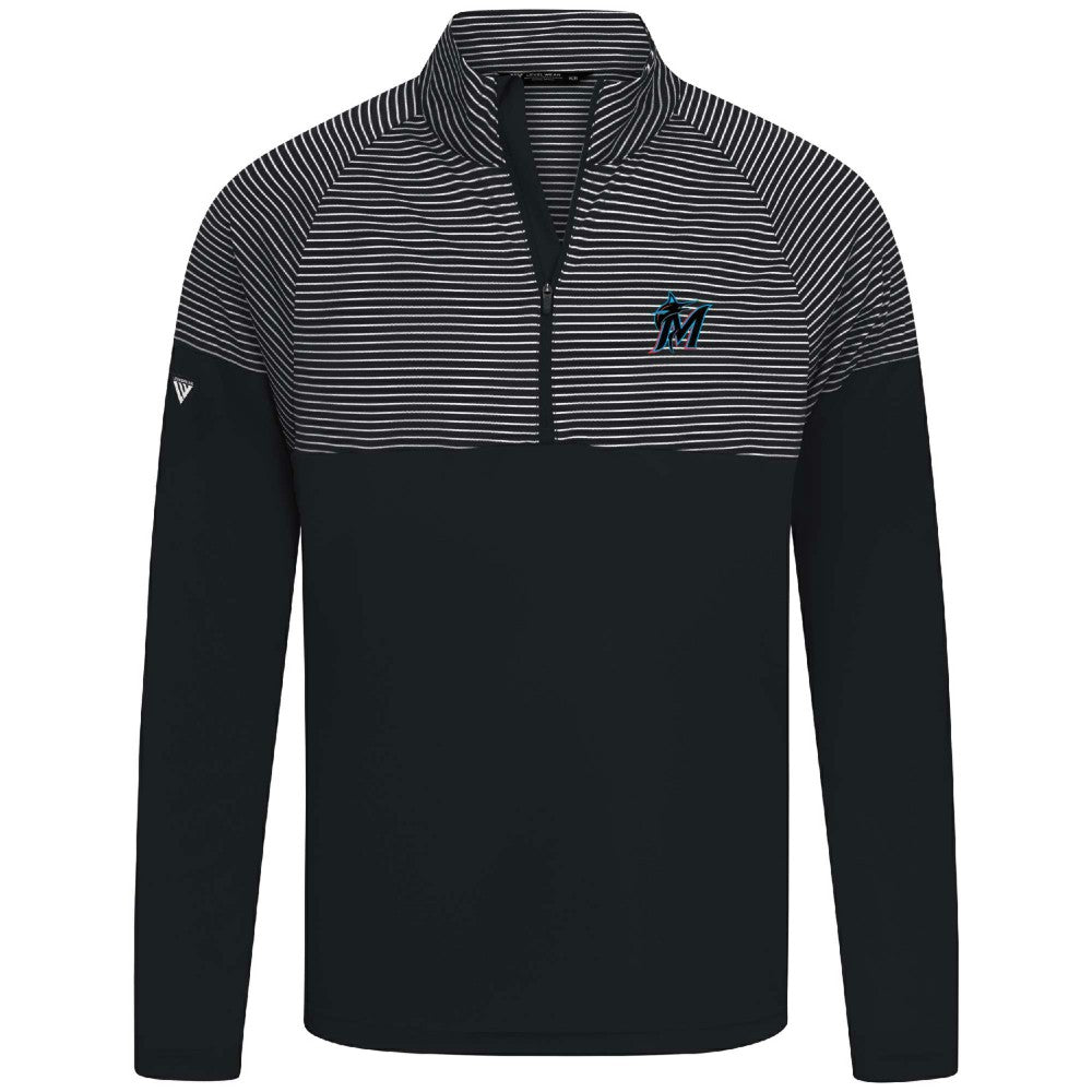 Miami Marlins Levelwear Classic Stripes Insignia 2.0 Pullover Sale