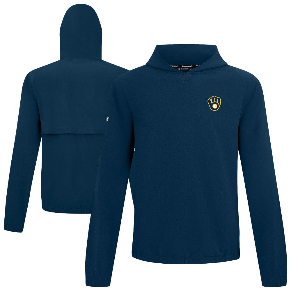 Milwaukee Brewers Levelwear Action Insignia 2.0 Pullover Hoodie Clearance