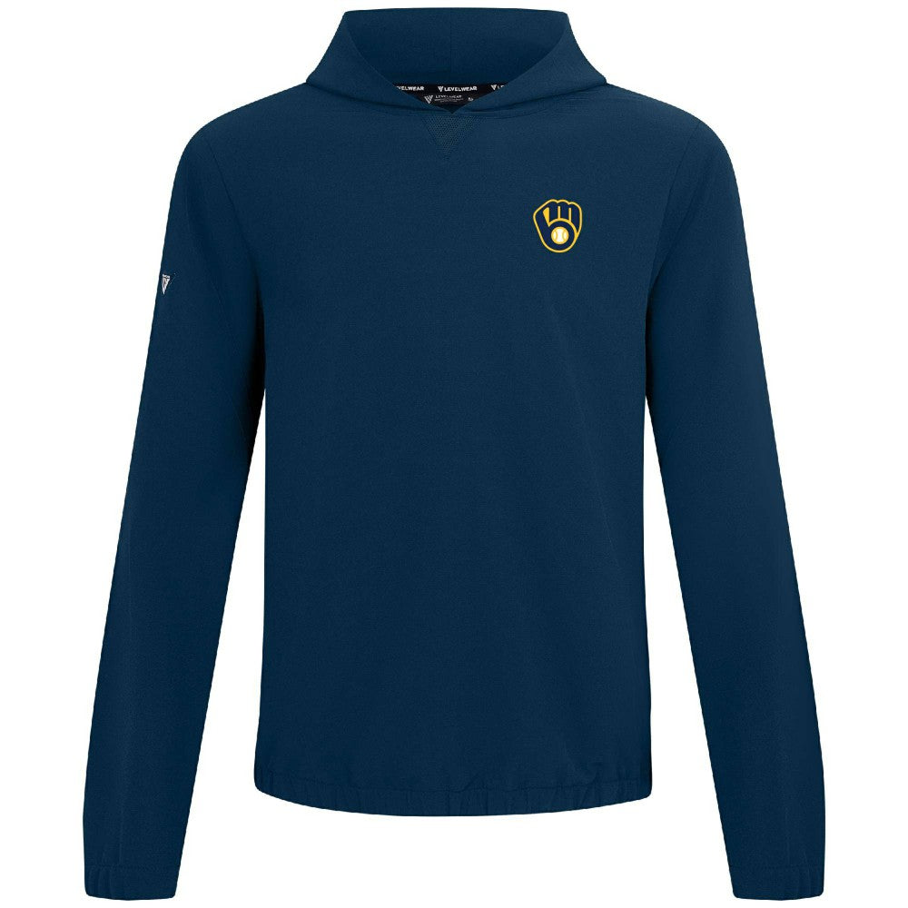 Milwaukee Brewers Levelwear Action Insignia 2.0 Pullover Hoodie Clearance