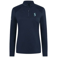 Seattle Mariners Levelwear Women's Power Insignia 2.0 Quarter-Zip Pullover Top Sale