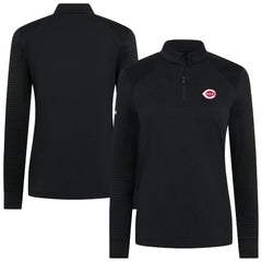 Cincinnati Reds Levelwear Women's Power Insignia 2.0 Quarter-Zip Pullover Top discount
