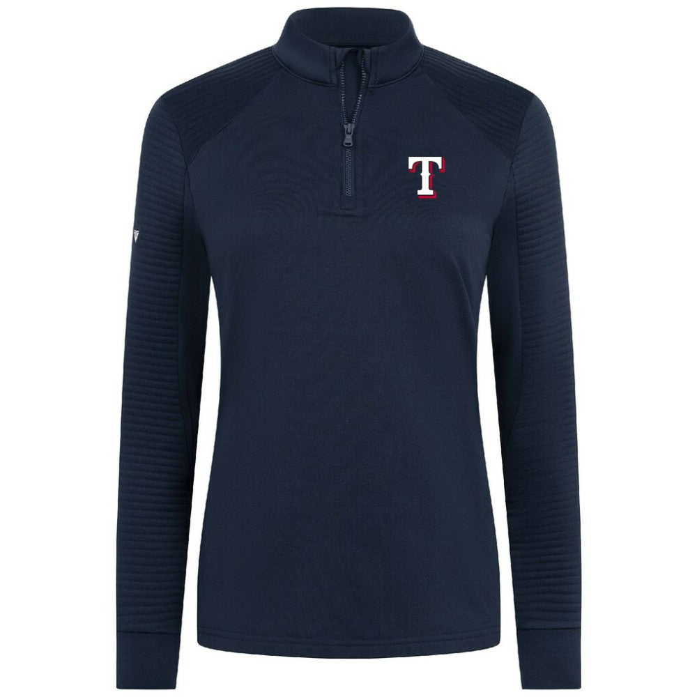 Texas Rangers Levelwear Women's Power Insignia 2.0 Quarter-Zip Pullover Top Online