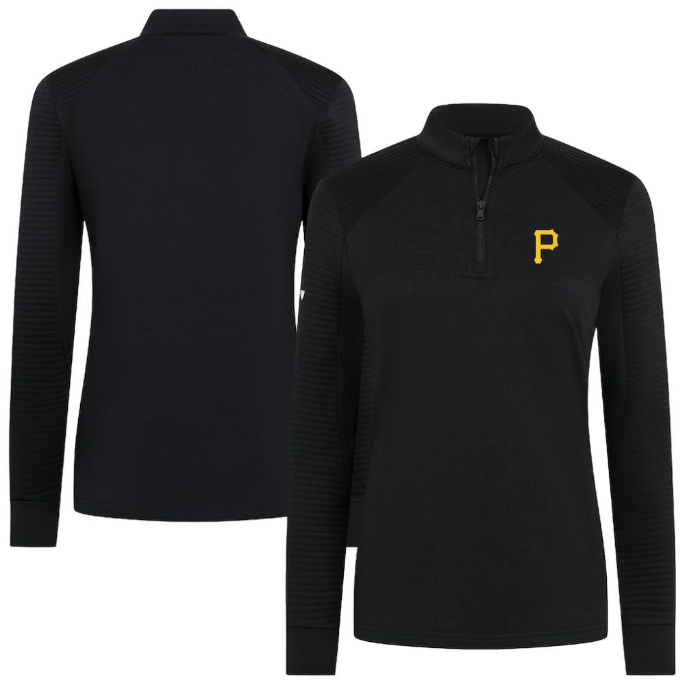 Pittsburgh Pirates Levelwear Women's Power Insignia 2.0 Quarter-Zip Pullover Top Online