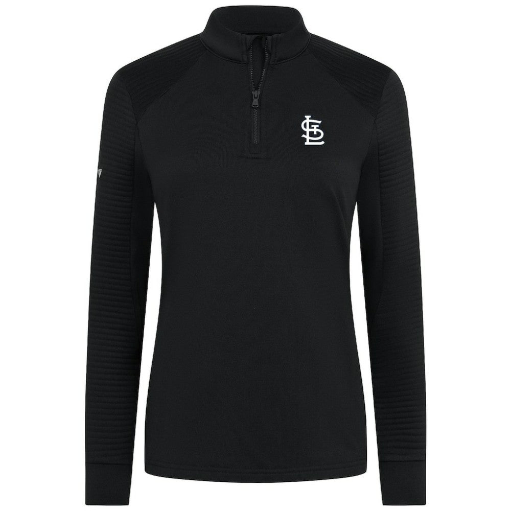 St. Louis Cardinals Levelwear Women's Power Insignia 2.0 Quarter-Zip Pullover Top On Sale