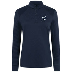 Washington Nationals Levelwear Women's Power Insignia 2.0 Quarter-Zip Pullover Top Lifestyle
