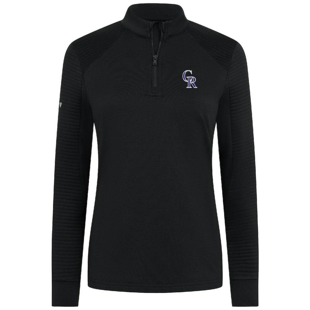 Colorado Rockies Levelwear Women's Power Insignia 2.0 Quarter-Zip Pullover Top for sale
