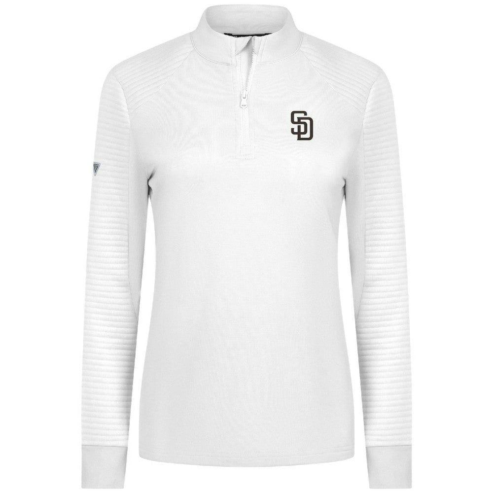 San Diego Padres Levelwear Women's Power Insignia 2.0 Quarter-Zip Pullover Top for sale
