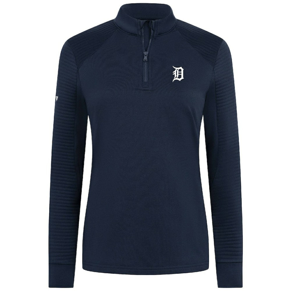 Detroit Tigers Levelwear Women's Power Insignia 2.0 Quarter-Zip Pullover Top for sale