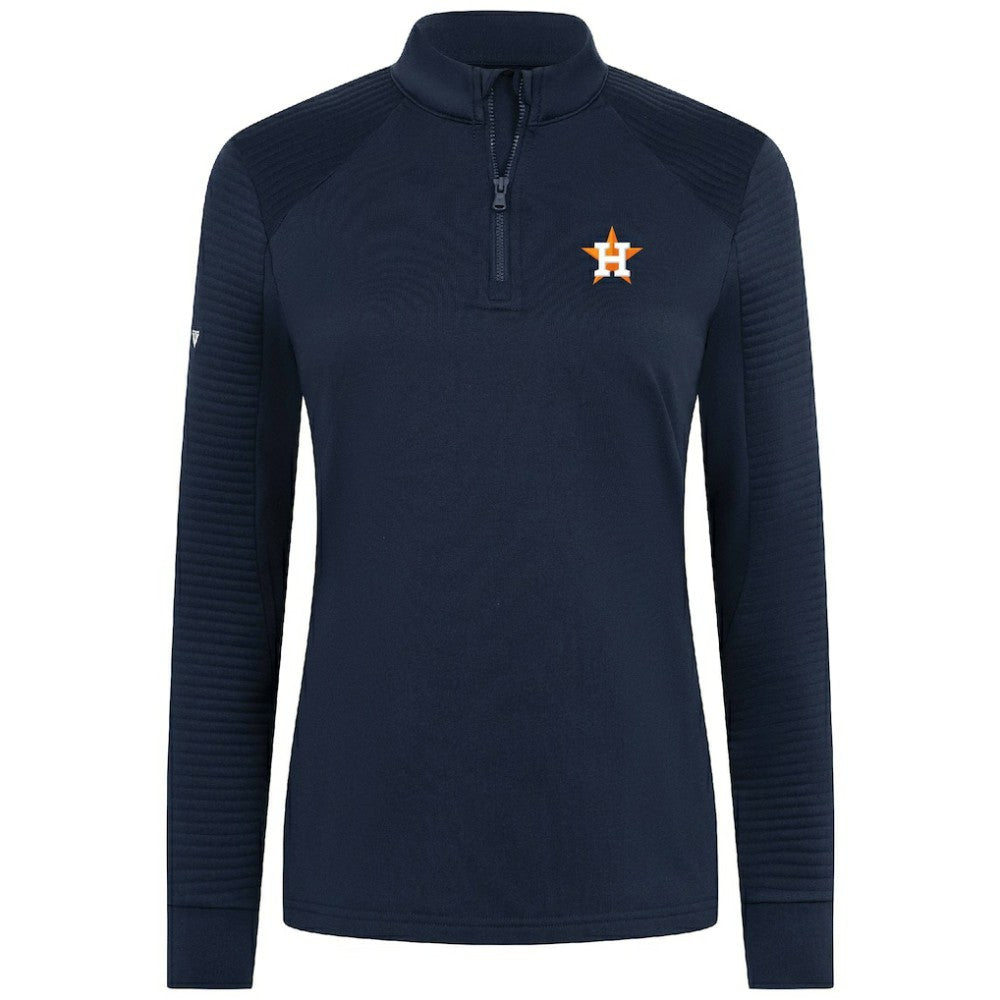 Houston Astros Levelwear Women's Power Insignia 2.0 Quarter-Zip Pullover Top Sale