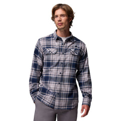 Dallas Cowboys Flare Gun Long-Sleeve Button-Up Flannel Shirt Navy - Columbia