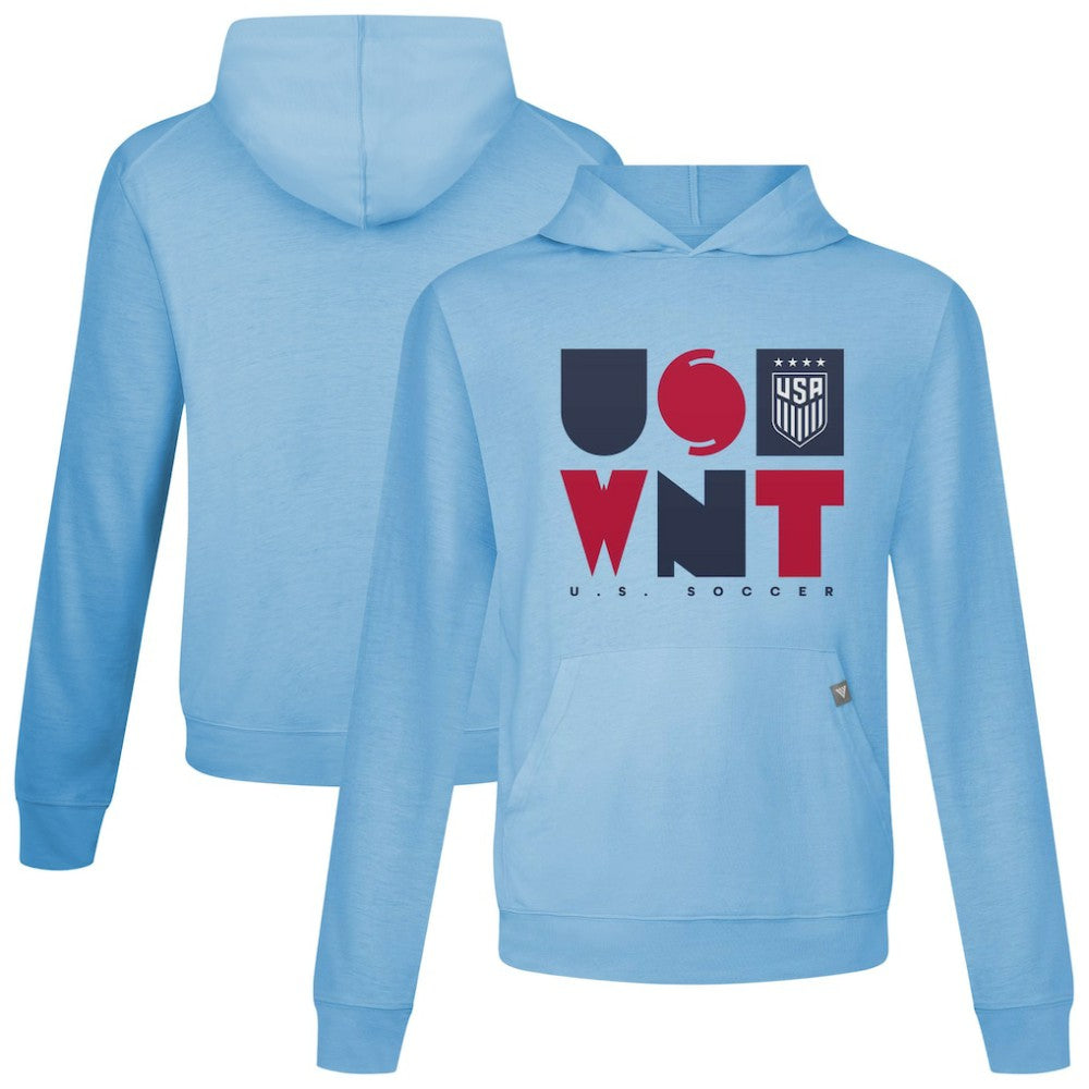 USWNT Levelwear Relay Full On Pullover Hoodie - Light Blue