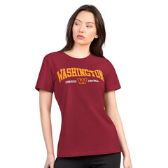 Washington Commanders G-III 4Her by Carl Banks Women's Super-Slim Lightweight Winning Crew T-Shirt Burgundy - NFL