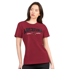 Arizona Cardinals G-III 4Her by Carl Banks Women's Super-Slim Lightweight Winning Crew T-Shirt Cardinal - NFL