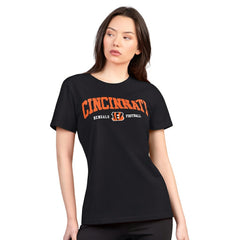 Cincinnati Bengals G-III 4Her by Carl Banks Women's Super-Slim Lightweight Winning Crew T-Shirt Black - NFL