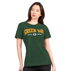 Green Bay Packers G-III 4Her by Carl Banks Women's Super-Slim Lightweight Winning Crew T-Shirt Green - NFL