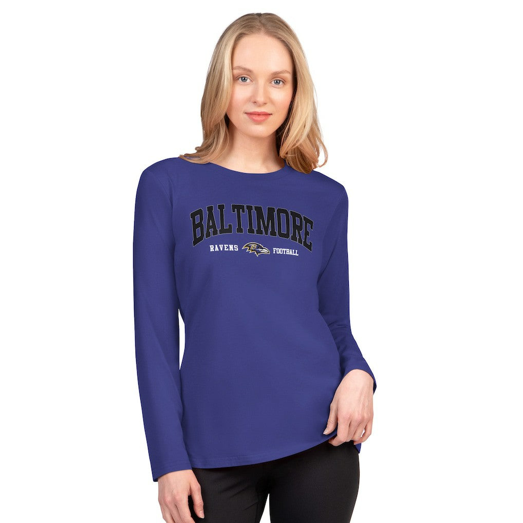 Baltimore Ravens G-III 4Her by Carl Banks Women's Best Play Long Sleeve T-Shirt Purple - NFL