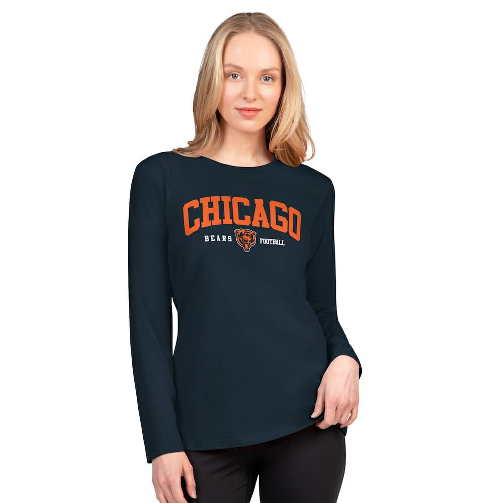 Chicago Bears G-III 4Her by Carl Banks Women's Best Play Long Sleeve T-Shirt Navy - NFL
