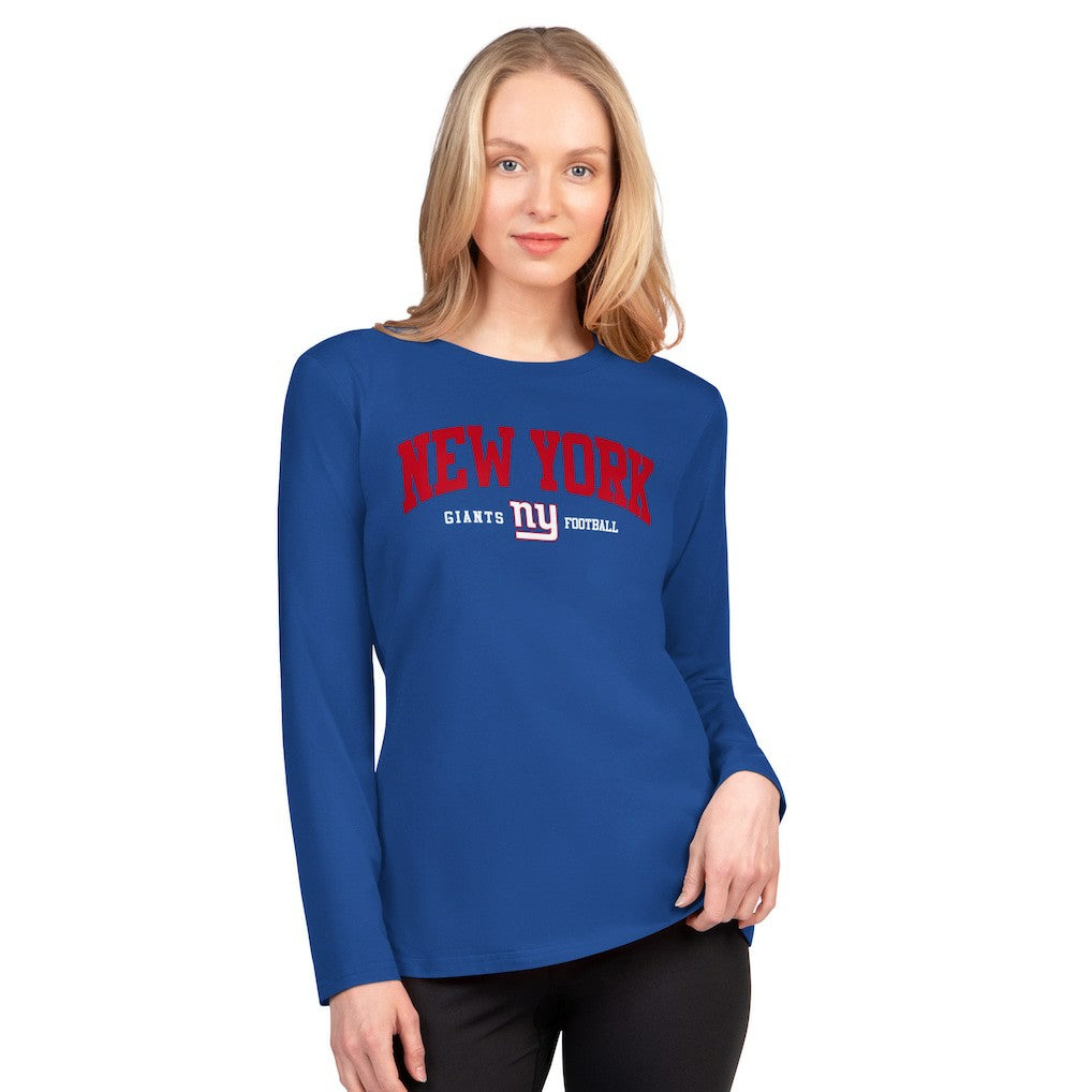 New York Giants G-III 4Her by Carl Banks Women's Best Play Long Sleeve T-Shirt Royal - NFL