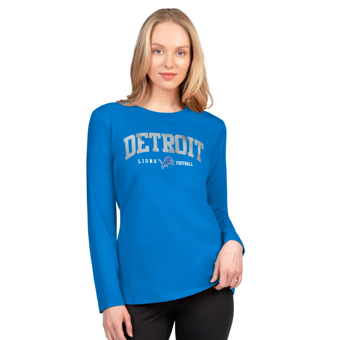 Detroit Lions G-III 4Her by Carl Banks Women's Best Play Long Sleeve T-Shirt Blue - NFL