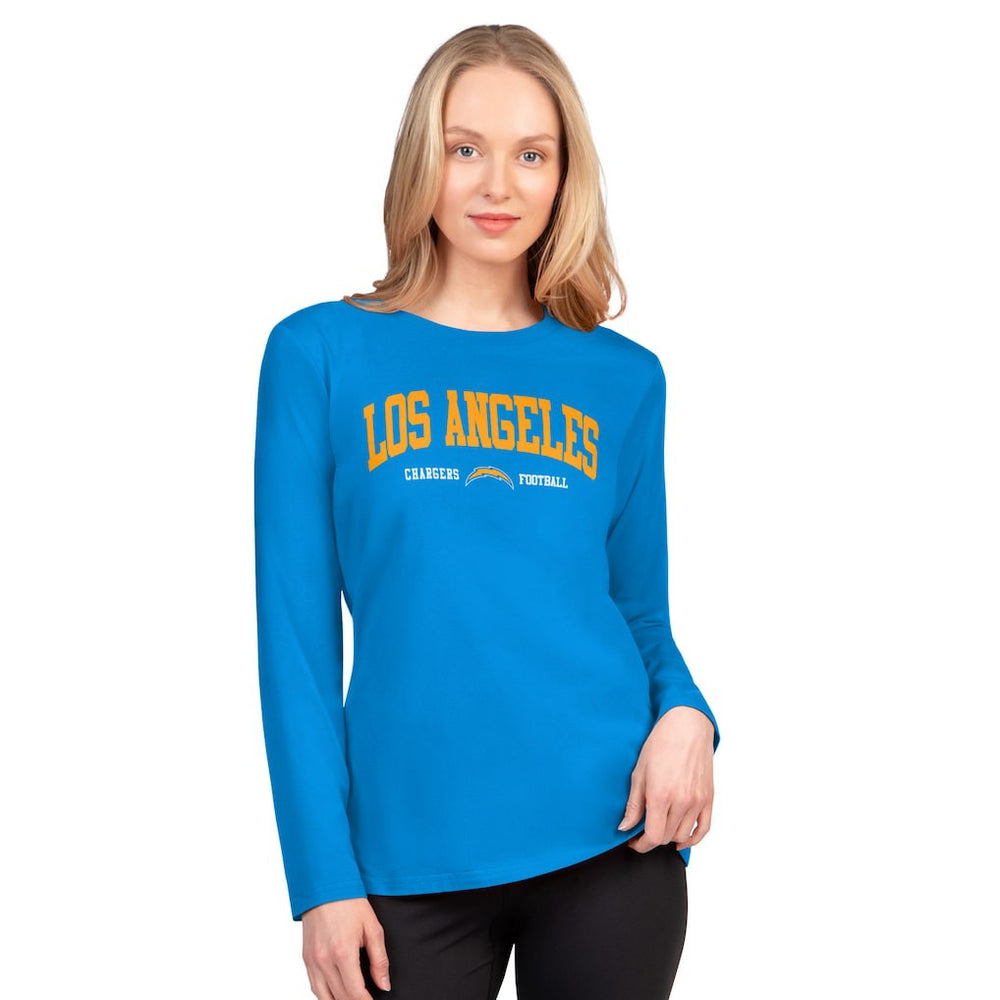 Los Angeles Chargers G-III 4Her by Carl Banks Women's Best Play Long Sleeve T-Shirt Powder Blue - NFL