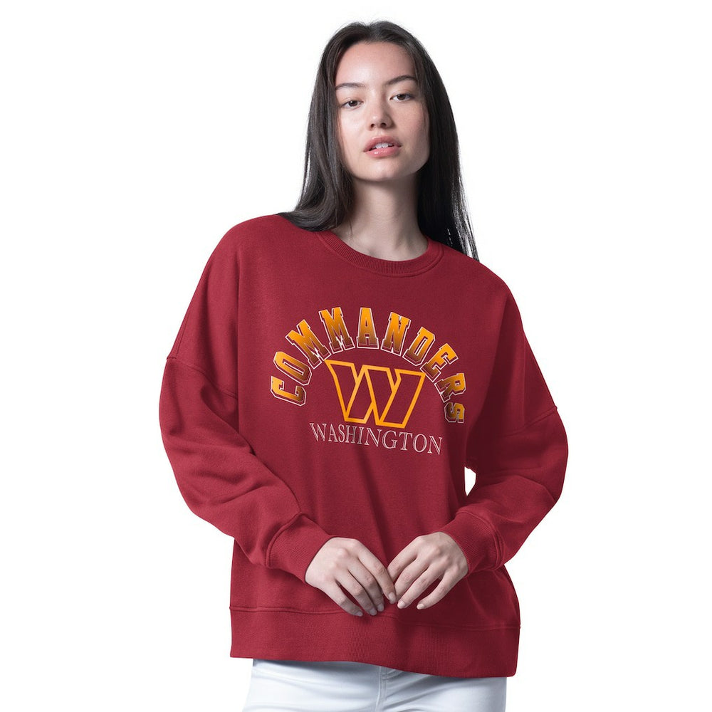 Washington Commanders G-III 4Her by Carl Banks Women's Oversized Feud Sweatshirt Burgundy - NFL