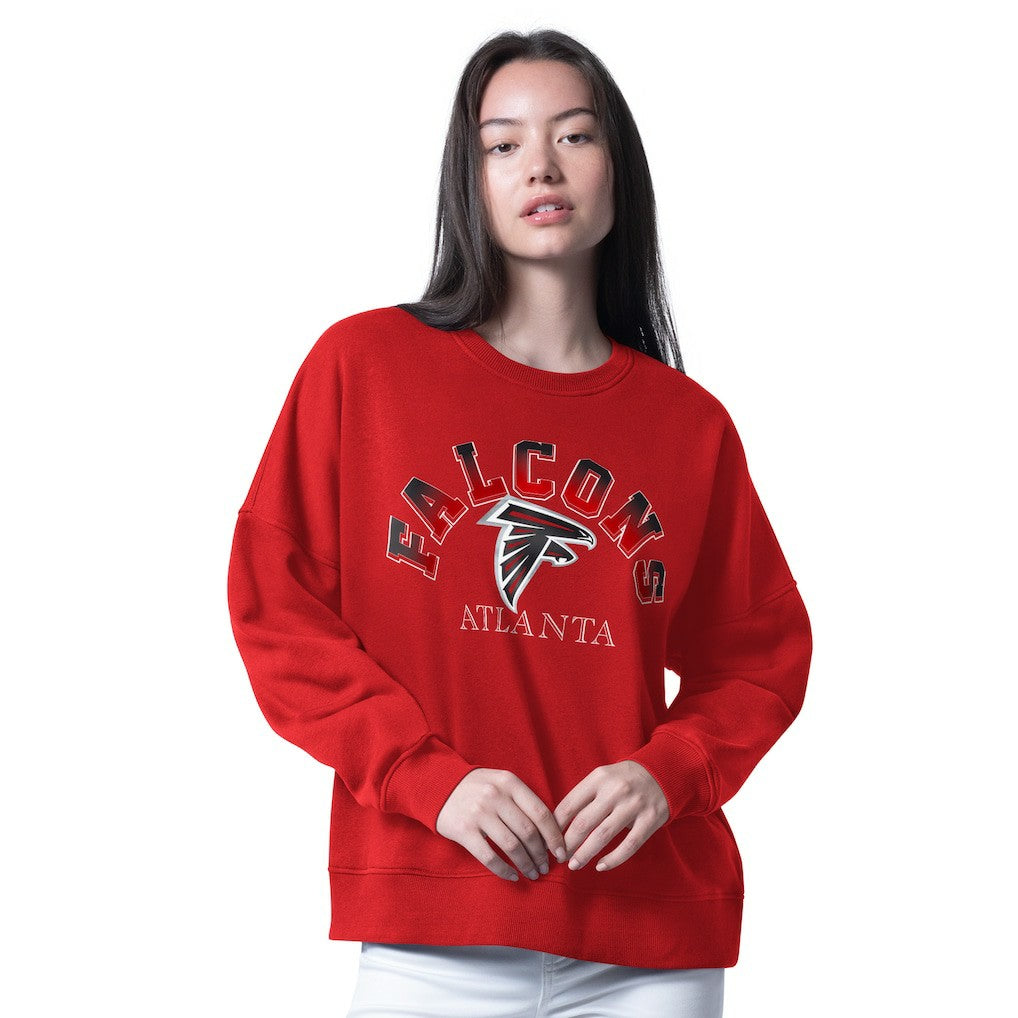 Atlanta Falcons G-III 4Her by Carl Banks Women's Oversized Feud Sweatshirt Red - NFL