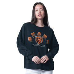 Chicago Bears G-III 4Her by Carl Banks Women's Oversized Feud Sweatshirt Navy - NFL