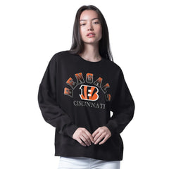 Cincinnati Bengals G-III 4Her by Carl Banks Women's Oversized Feud Sweatshirt Black - NFL