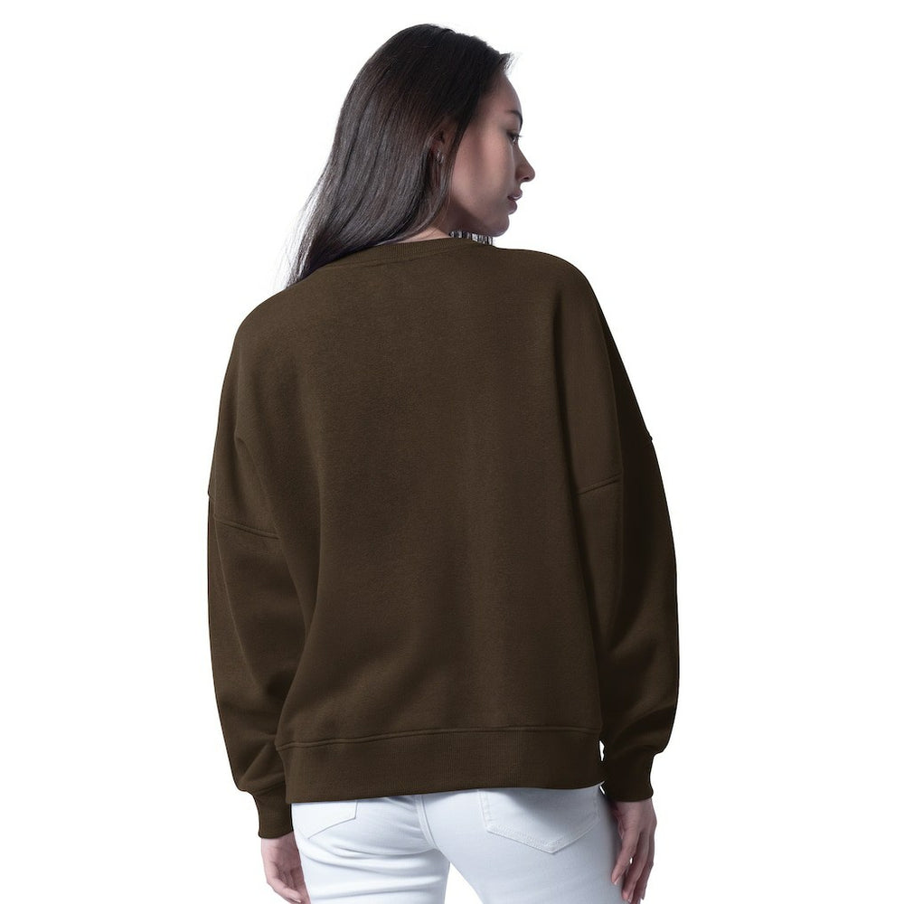 Cleveland Browns G-III 4Her by Carl Banks Women's Oversized Feud Sweatshirt Brown - NFL