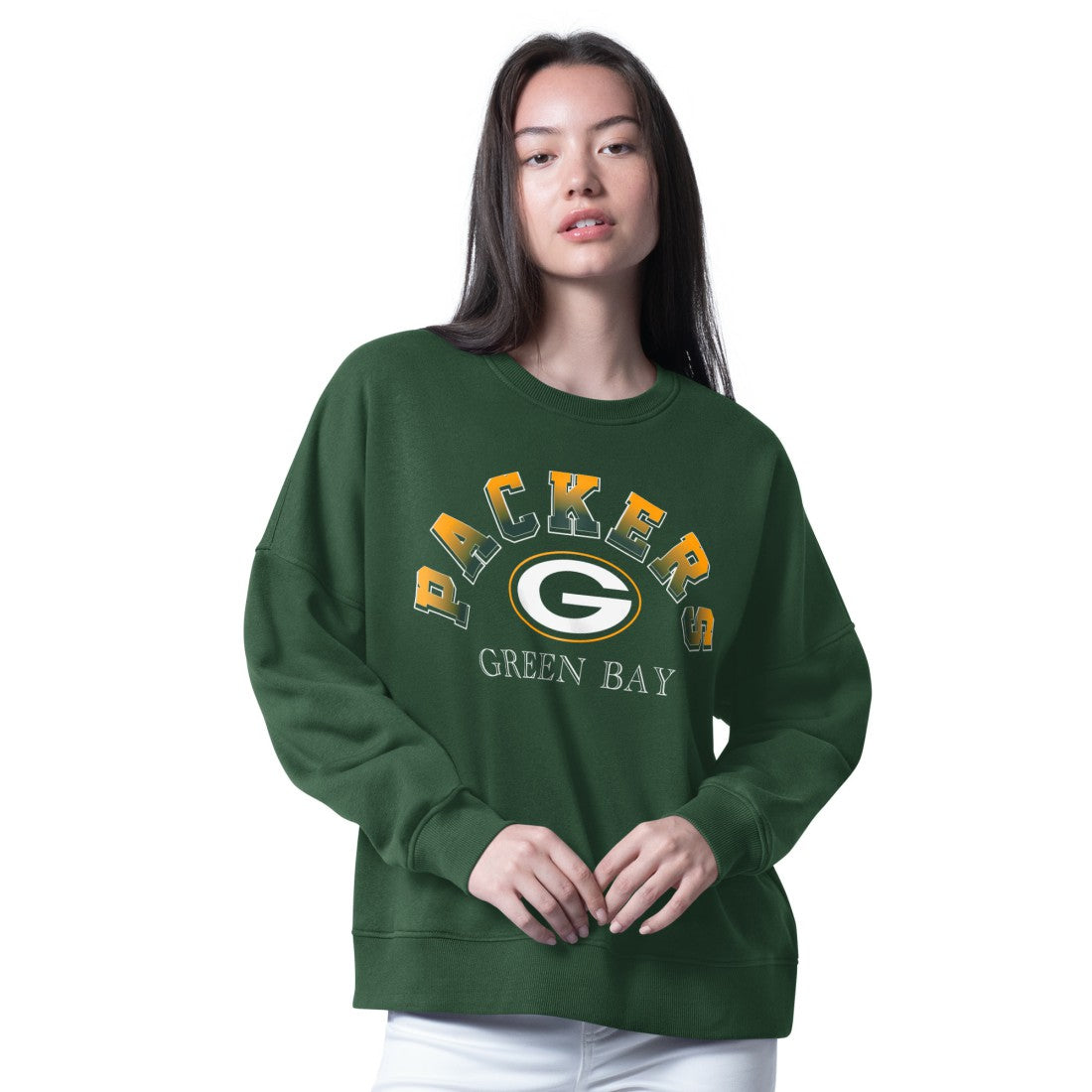 Green Bay Packers G-III 4Her by Carl Banks Women's Oversized Feud Sweatshirt Green - NFL