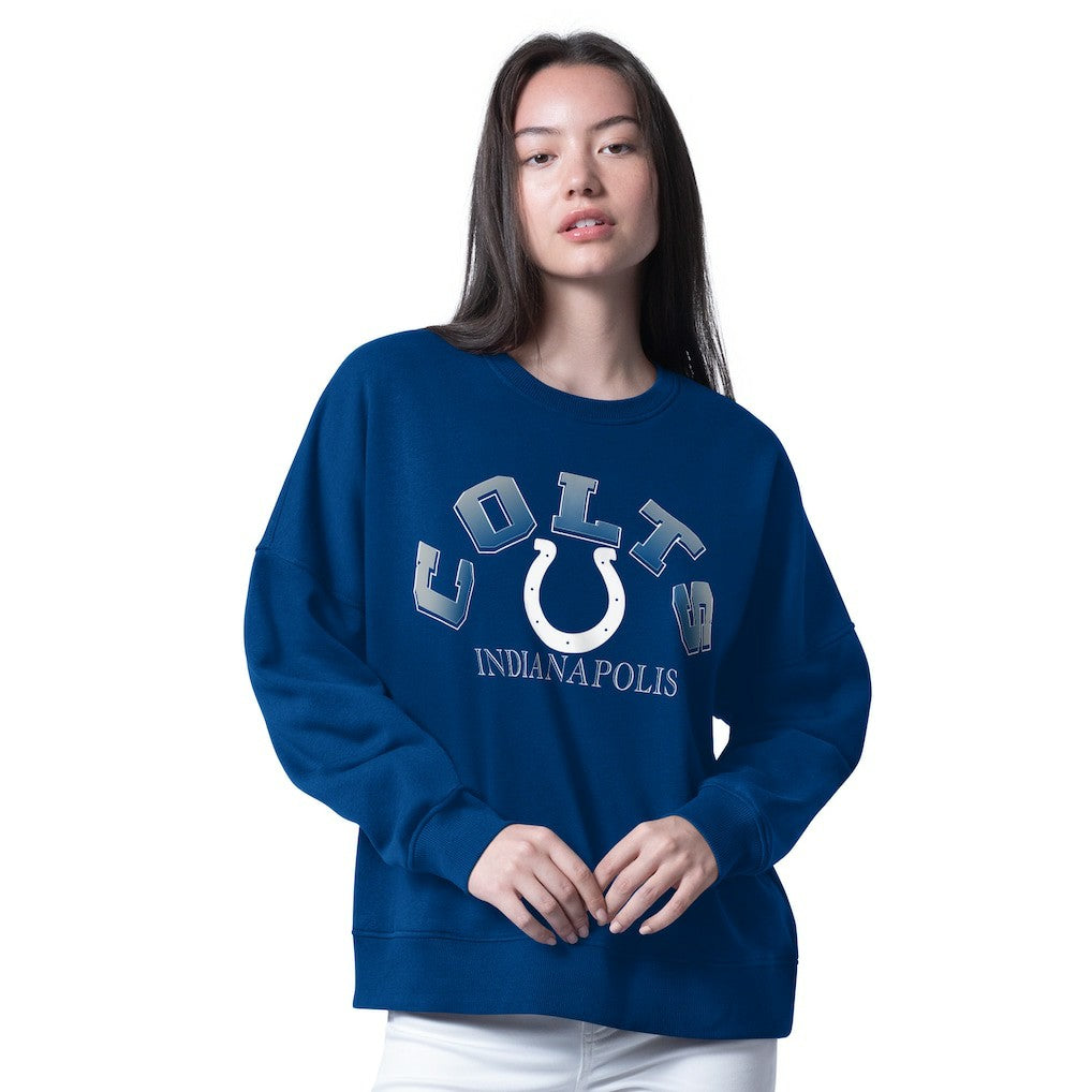 Indianapolis Colts G-III 4Her by Carl Banks Women's Oversized Feud Sweatshirt Royal - NFL
