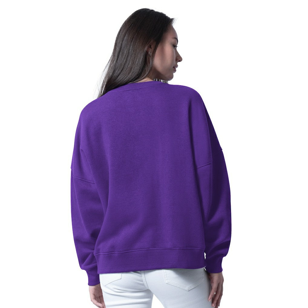 Minnesota Vikings G-III 4Her by Carl Banks Women's Oversized Feud Sweatshirt Purple - NFL