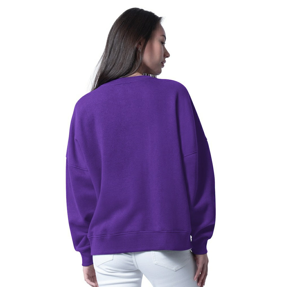 Minnesota Vikings G-III 4Her by Carl Banks Women's Oversized Feud Sweatshirt Purple - NFL