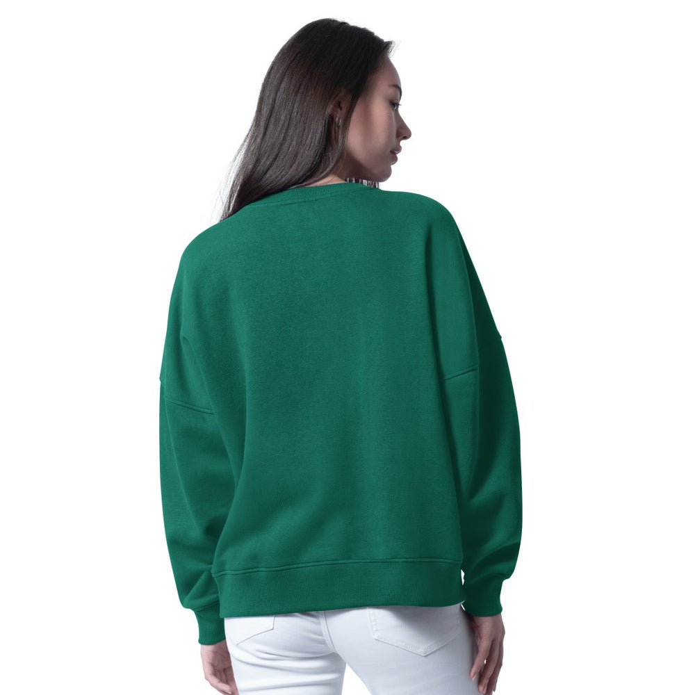 New York Jets G-III 4Her by Carl Banks Women's Oversized Feud Sweatshirt Green - NFL