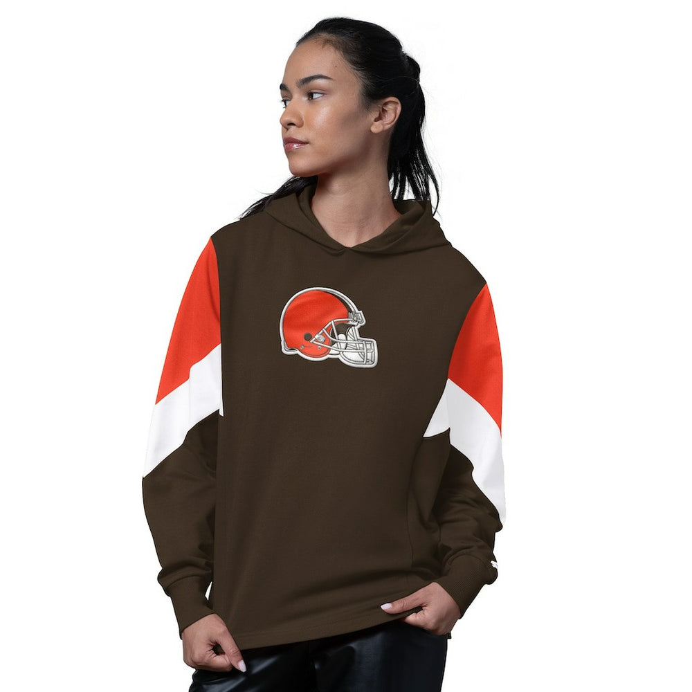 Cleveland Browns Starter Women's Scrimmage Hoodie Brown - NFL