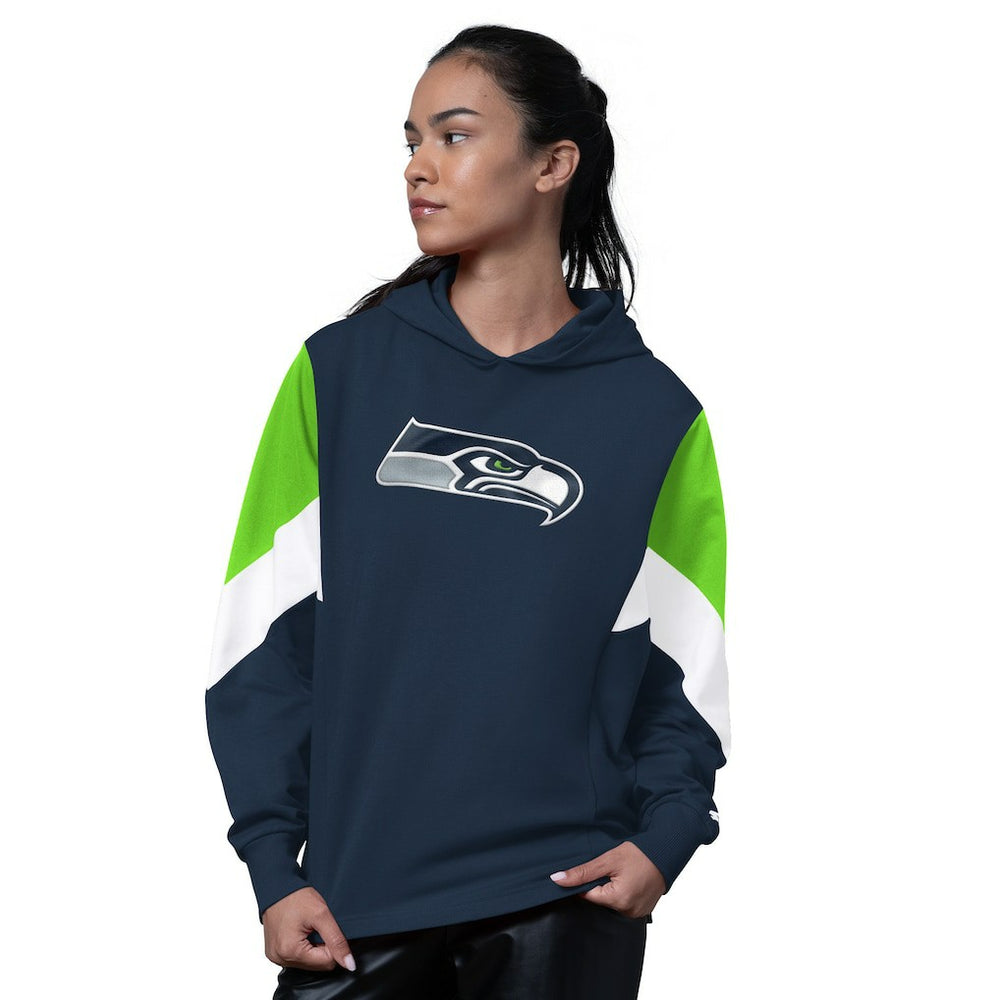 Seattle Seahawks Starter Women's Scrimmage Hoodie College Navy - NFL