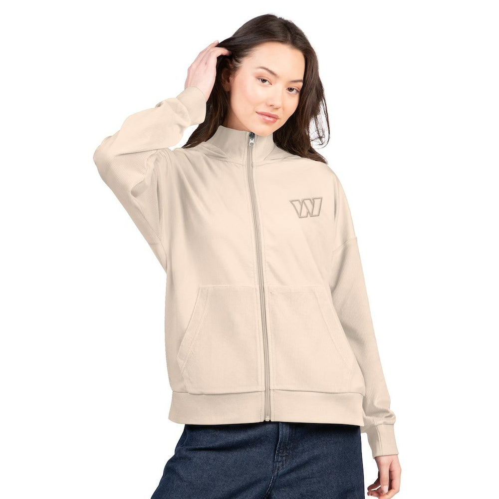 Washington Commanders G-III 4Her by Carl Banks Women's Rookie Full-Zip Hoodie Tan - NFL